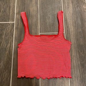 Striped crop top